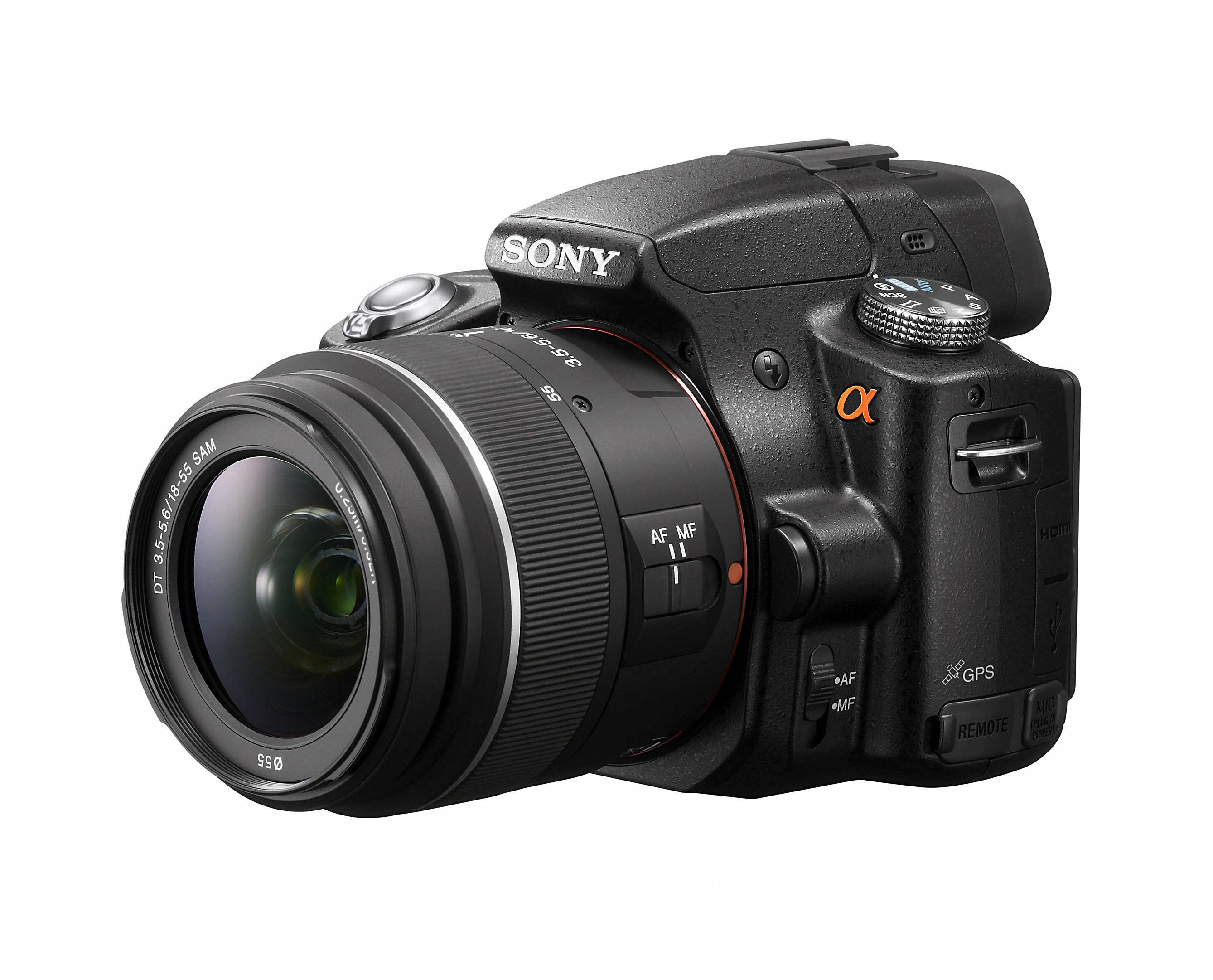 The SLT-A55 features built-in GPS for automatic geo-tagging of stills and videos