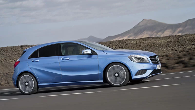The new Mercedes-Benz A-Class in "Style" exterior spec.