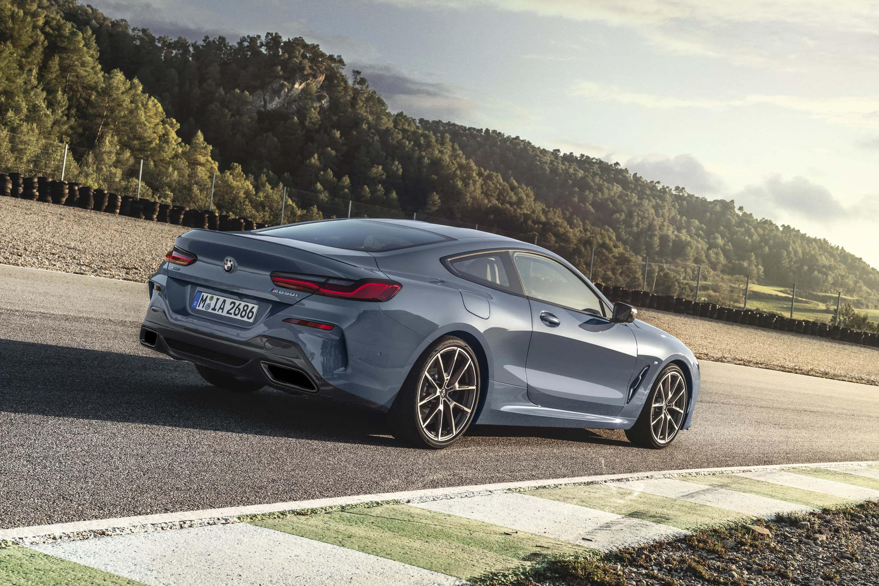 Underneath, the large intakes at the front of the 8 Series Coupe are aided by airflow-controlling covers that almost completely enclose the underbody