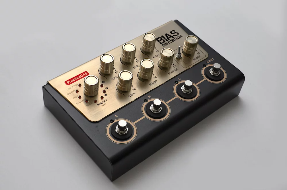 The BIAS Distortion pedal comes pre-loaded with 10 crunch tones