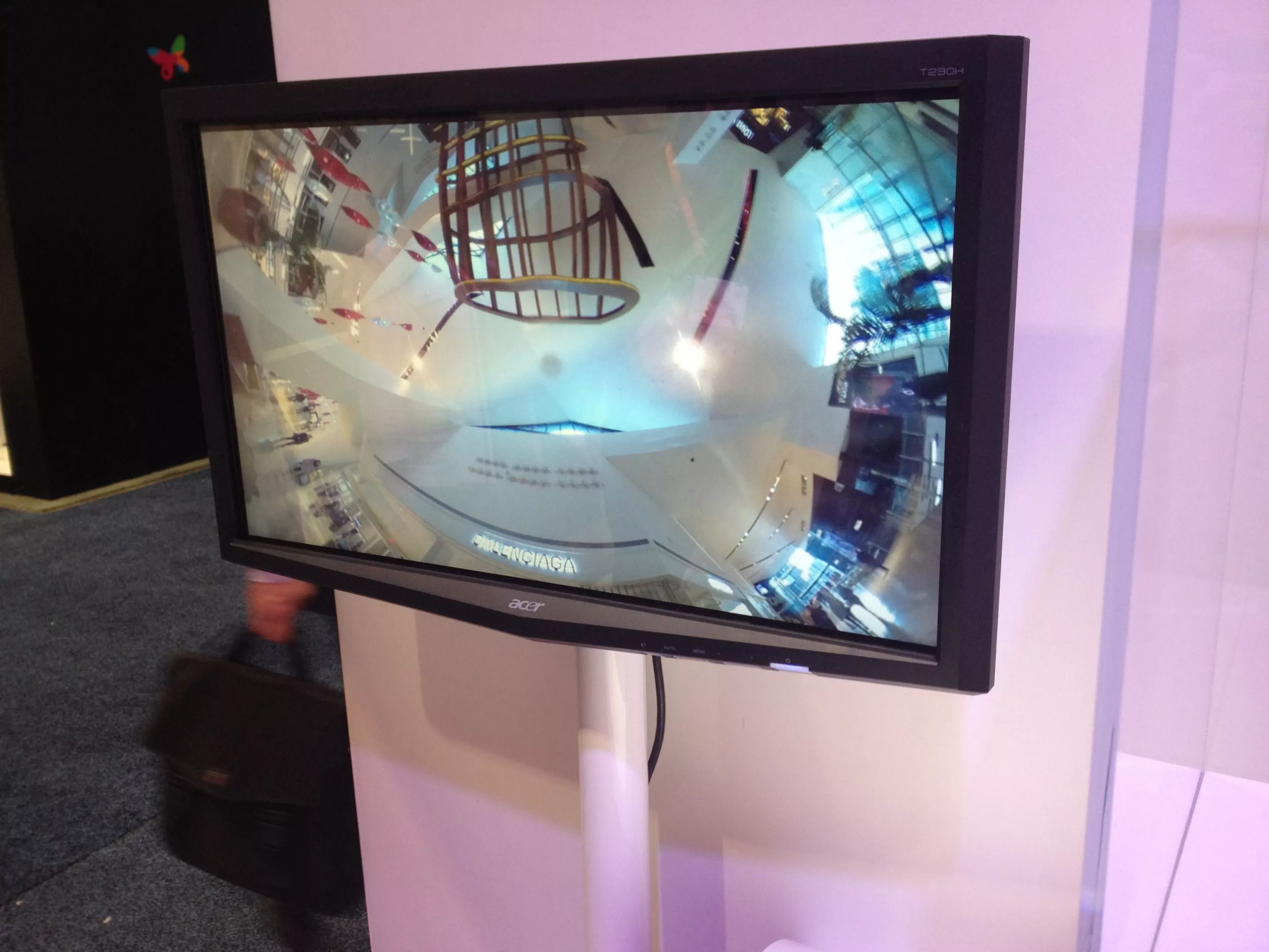 A 360-degree photo from Richo's 360-degree one shot panoramic camera