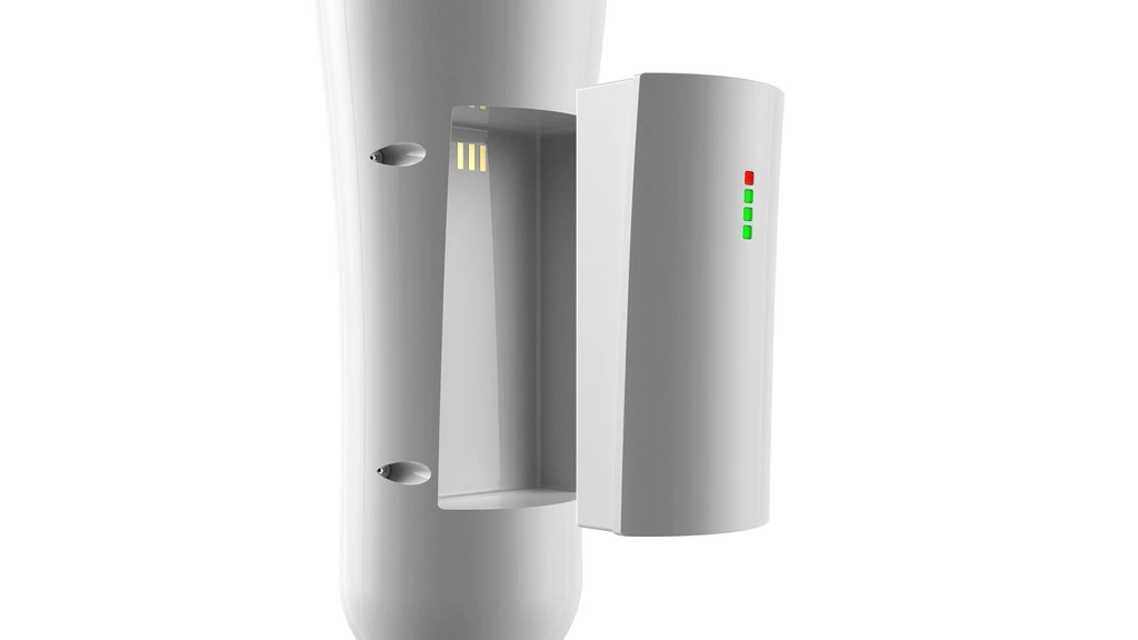 The drone runs on swappable batteries and is said to take two hours to charge