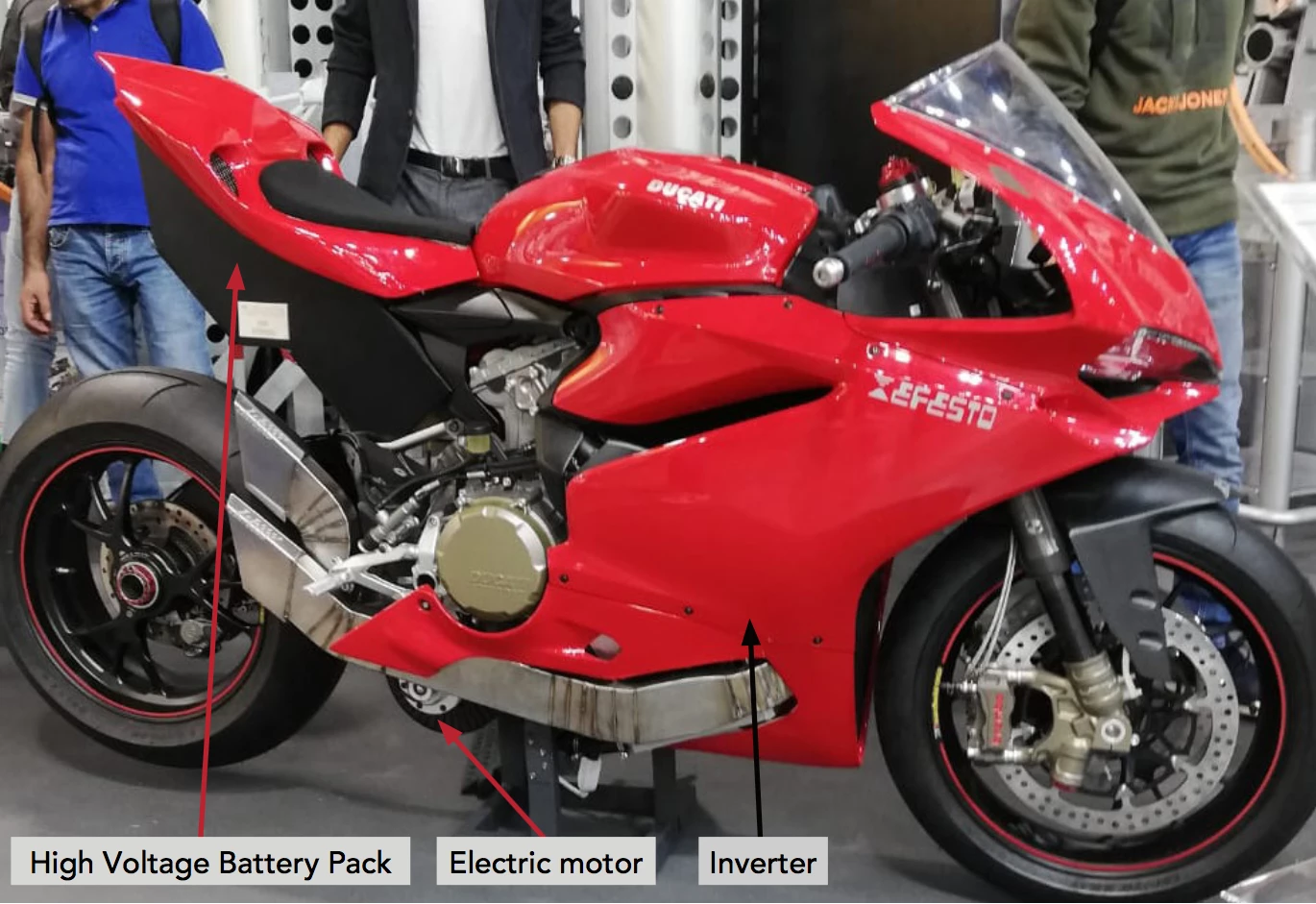 The Efesto hybrid superbike: if you don't like the look of it, you won't have to look at it for long