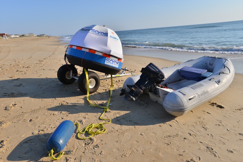 the SAROS wave-powered desalination system is designed to be easy to deploy