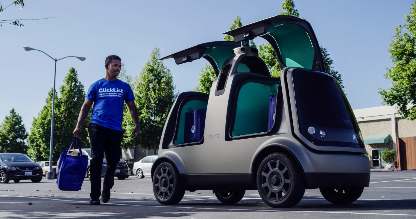 Order online and the unmanned vehicle delivers to your home