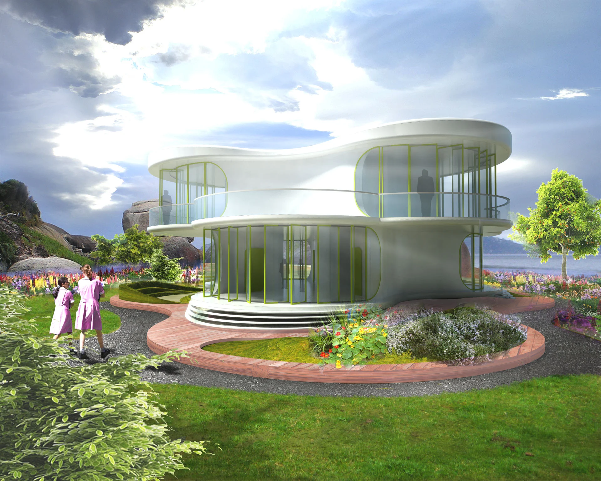 LAVA's relocatable school received an honorable mention from the judges
