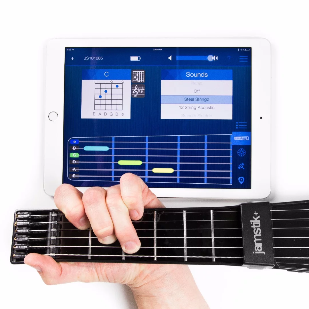 The IR light-sensing tech in the jamstik+ is said to help speed up the learning curve and allow students to correct mistakes before they become bad habits