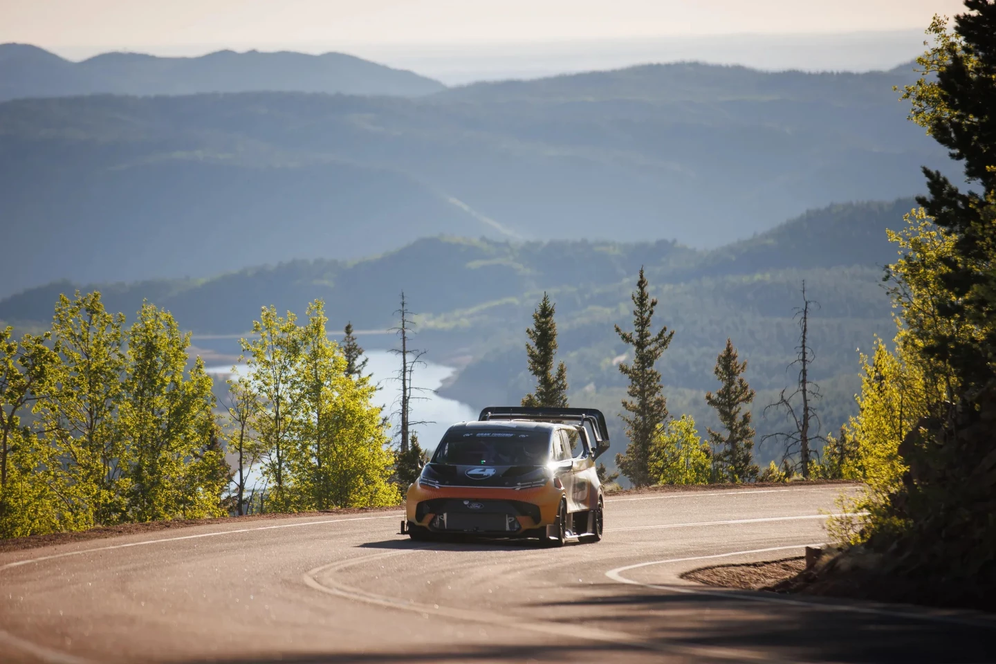The SuperVan is not a production vehicle – it is a custom race car with slick tires that happens to be shaped like a van