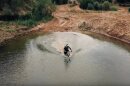 A trip to the bottom of the lake on a Russian electric dirt bike
