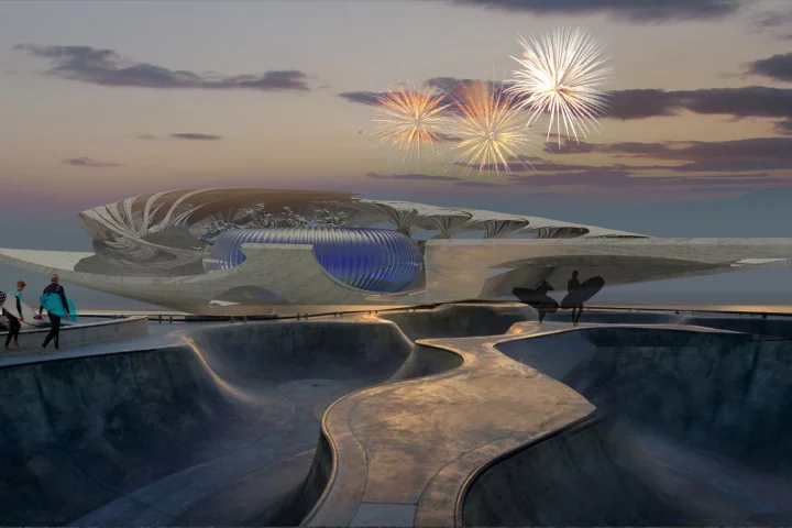 The Santa Monica solar crematorium is intended to be incorporated into both the landscape and the culture of coastal Los Angeles