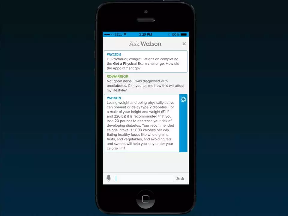 Watson-powered CaféWell Concierge chats with humans about complex medical information (Photo: IBM)