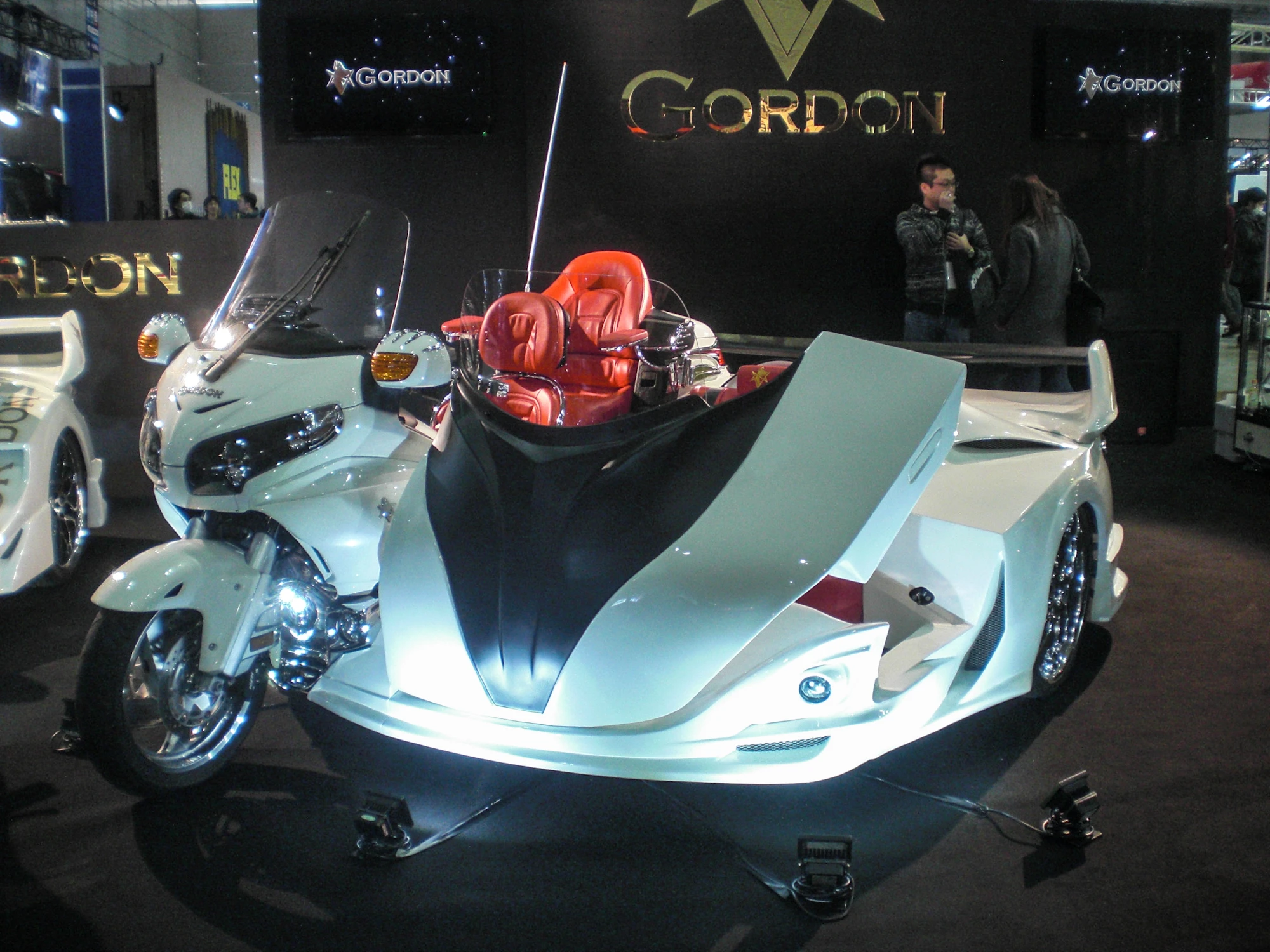 Made by Gordon, this is the result of marriage between a Honda Gullwing and parts of a Mercedes-Benz (Photo: Stephen Clemenger/Gizmag.com)