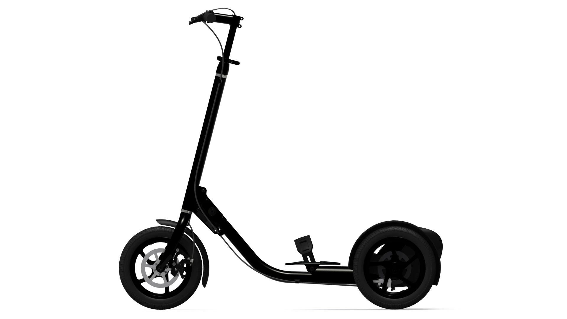 Me-Mover can be folded so the user can easily carry it on a bus, train or even in the car