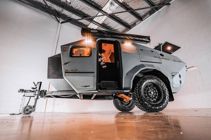 The Goliath G-47 looks like a heavy-duty tool, lives like a cozy studio apartment