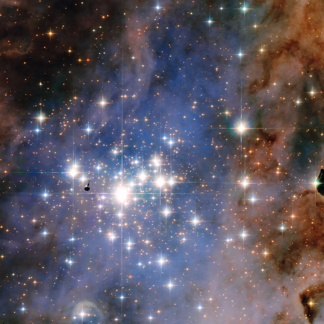Composite image of the Trumpler 14 star cluster