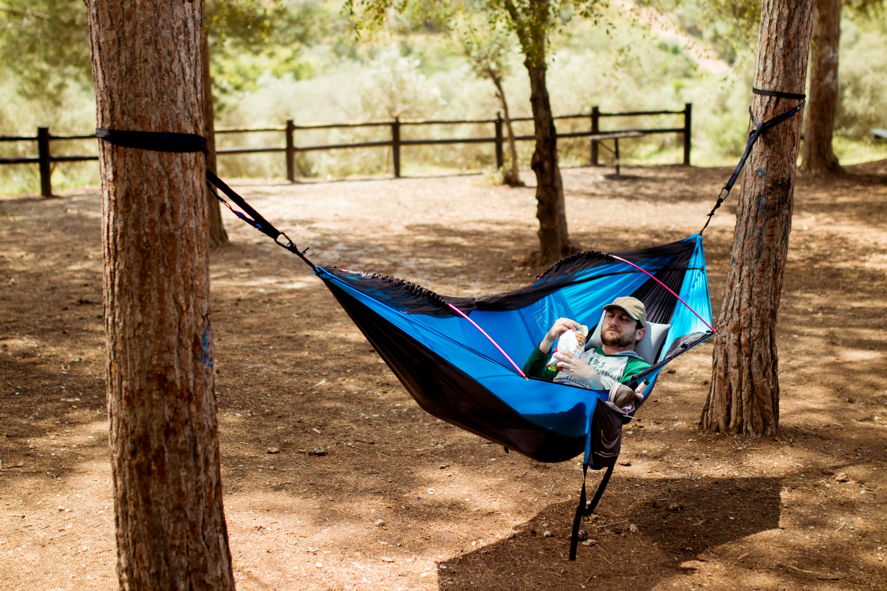 The Koala includes a snack pouch, drink holder and other storage. If they figure out some kind of urination tube for version 2.0, you won't have to get up for days