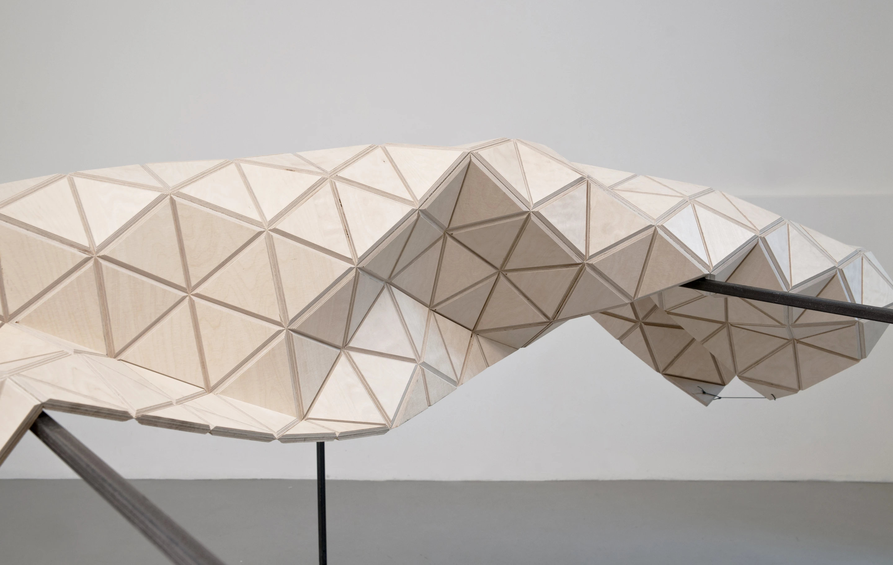Users can specify triangle size, geometry and density, as well as the thickness of wood ranging between 4 and 30 mm (Image: MammaFotogramma)