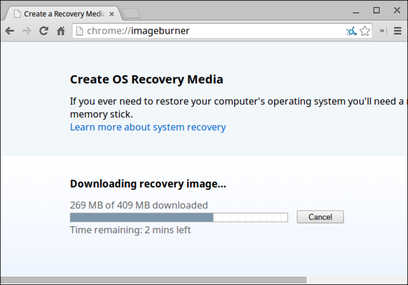 Create a recovery drive