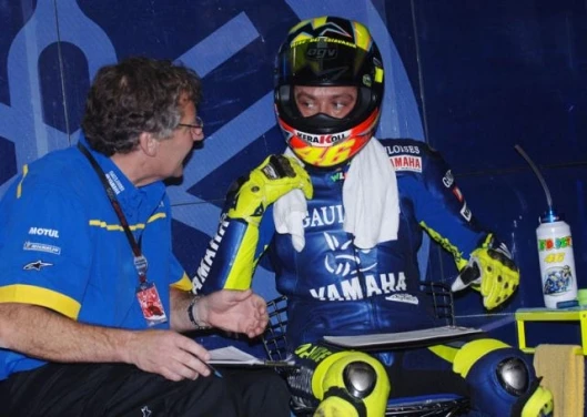 Rossi and his chief engineer Jeremy Burgess