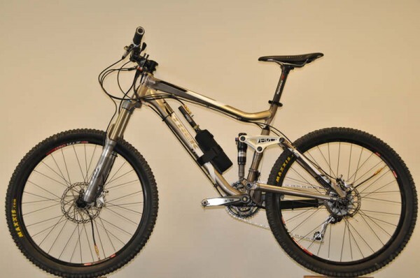 A mountain bike with the full ADAPTRAC system