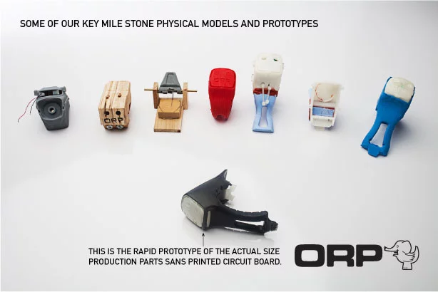The ORP has been through several prototype stages