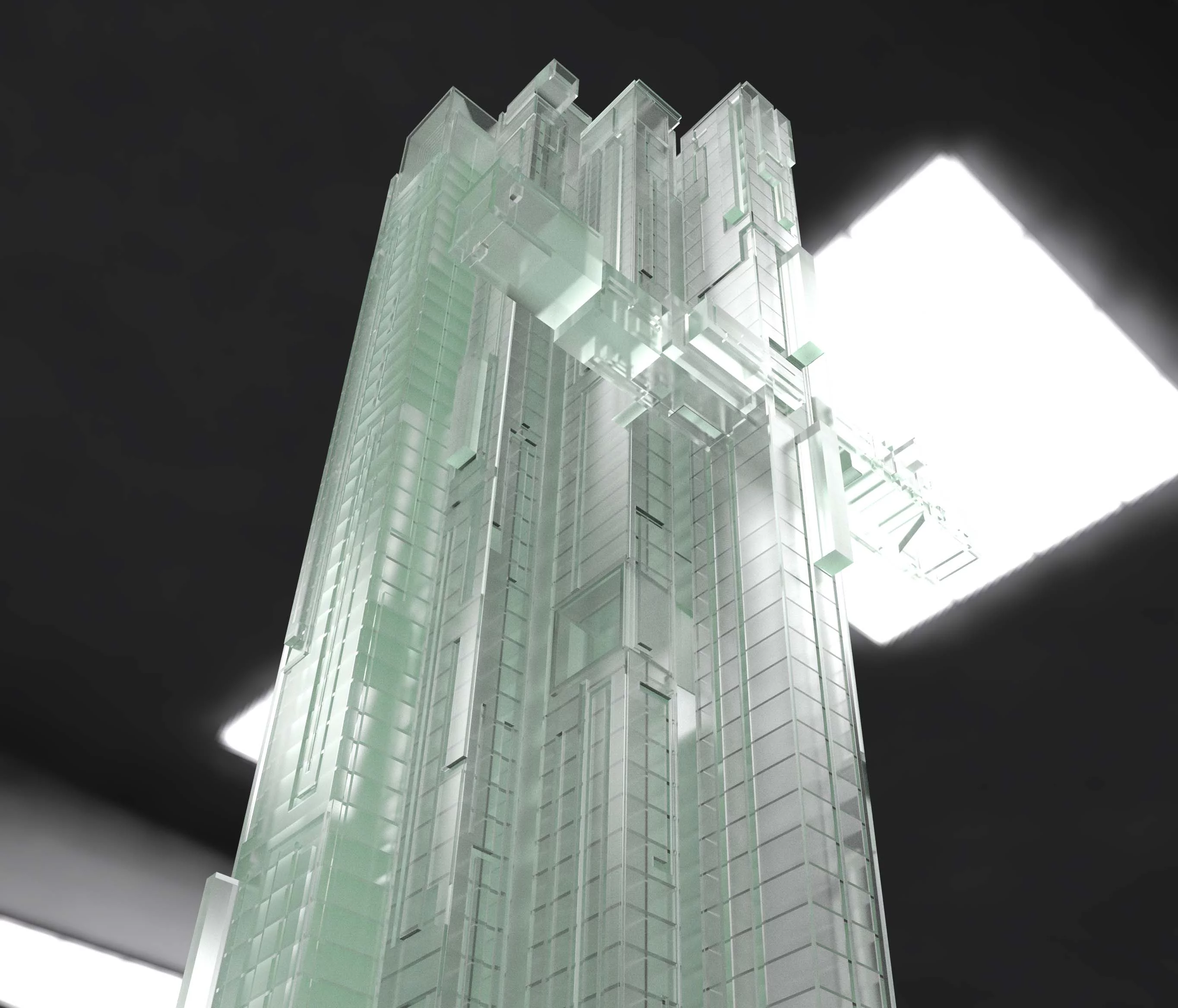 Model of the proposed skyscraper