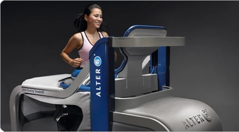 Train safely on the AlterG M300 treadmill