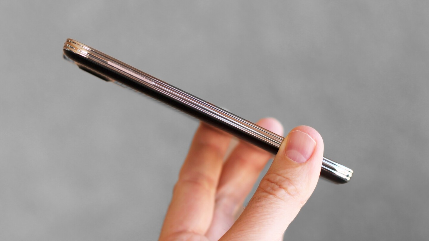 The Galaxy S5 is 8.1 mm thick