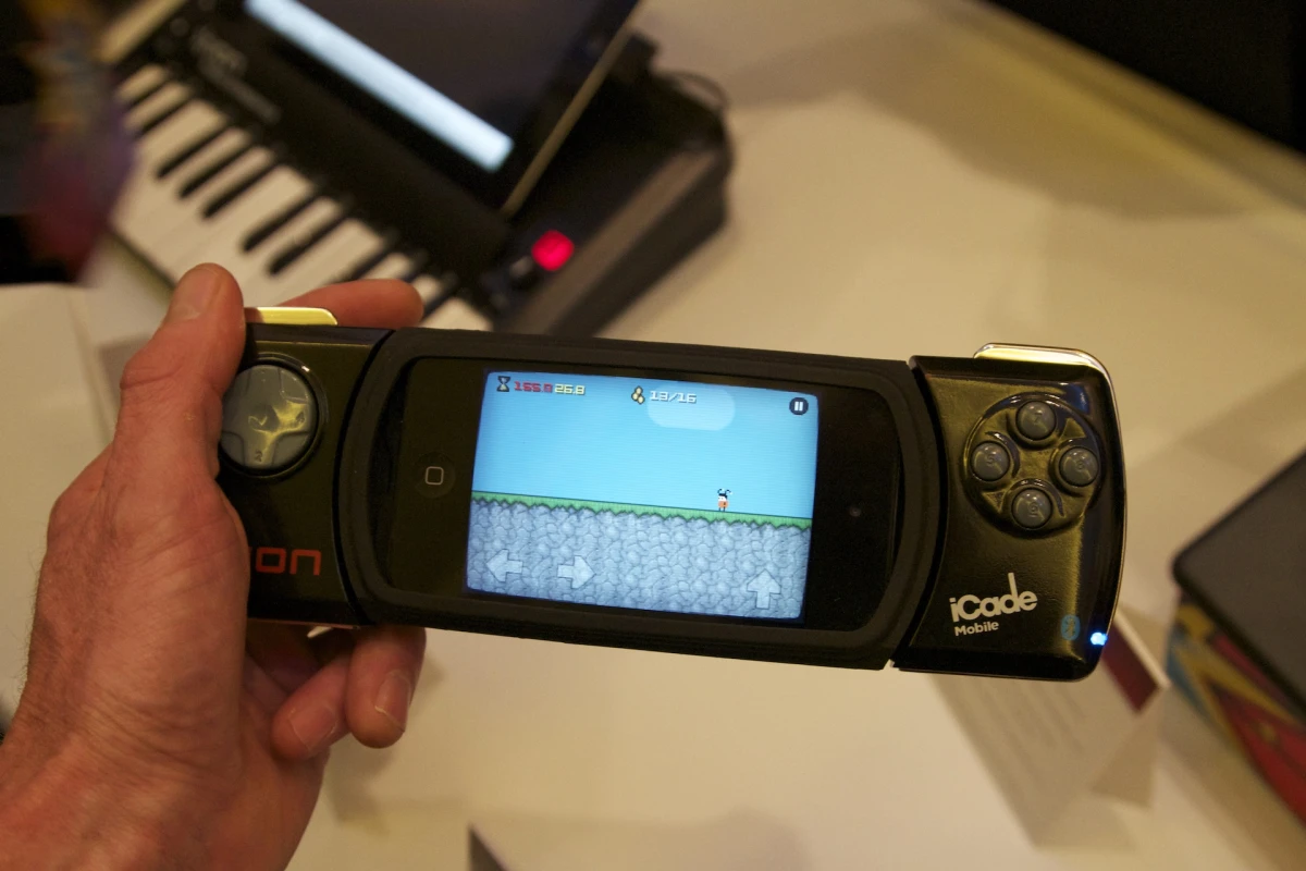 Ion Audio has revealed three new variations of its iCade mini arcade gaming controller at CES 2012 - the iCade Mobile (shown), the iCade Core and the iCade Jr.