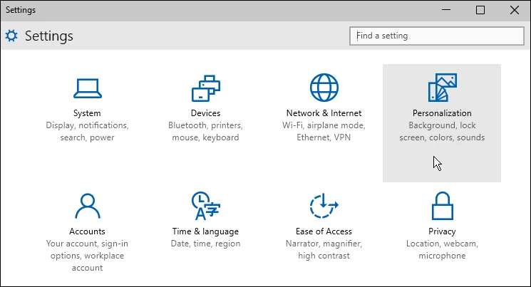 The new Settings app will replace Control Panel