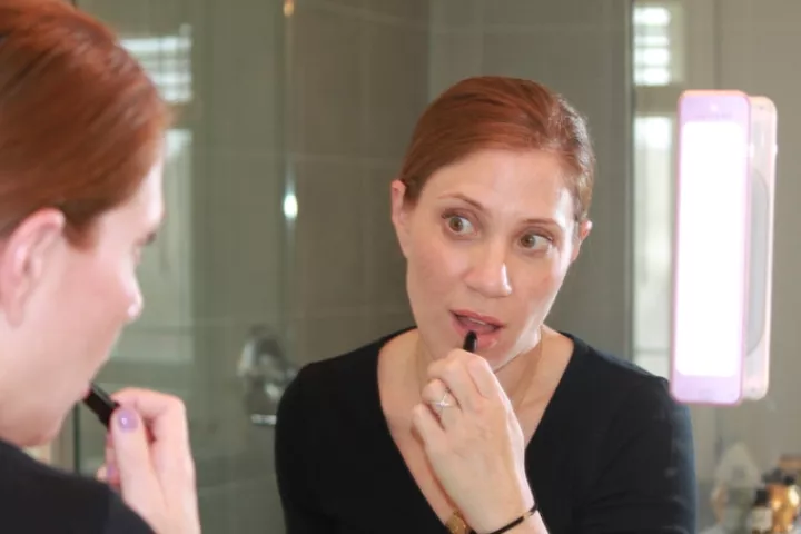 Lucere Lights stick to your mirror to provide studio-quality lighting for your grooming routine, to make sure no imperfection can hide