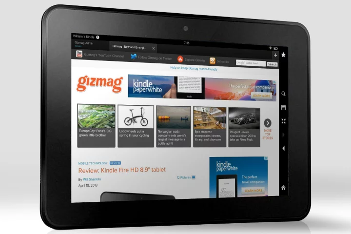 Gizmag reviews the Kindle Fire HD 8.9"
