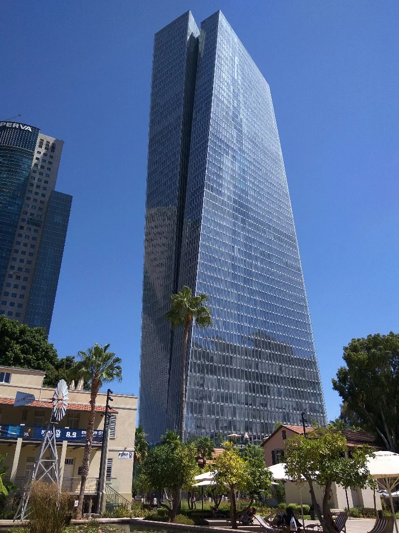 Runner up Azrieli Sharona, by David Azrieli Group, Moshe Zur Architects and Town Planners Ltd, is currently the tallest building in Israel