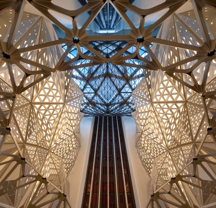 Morpheus Hotel serves as a new flagship hotel for the City of Dreams resort in Macau, China