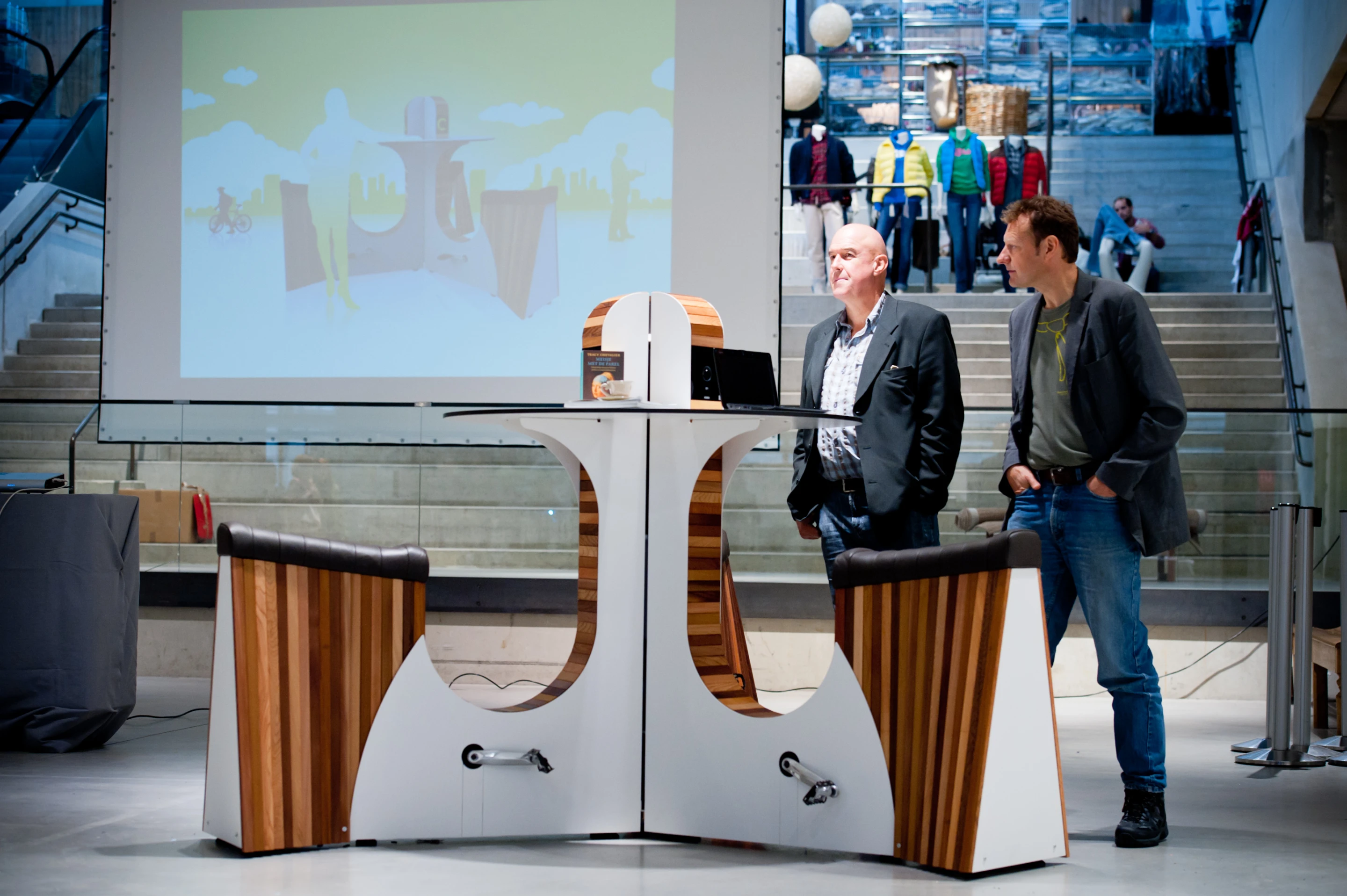The WeBike launch at the Cameleon Shopping Mall in Brussels