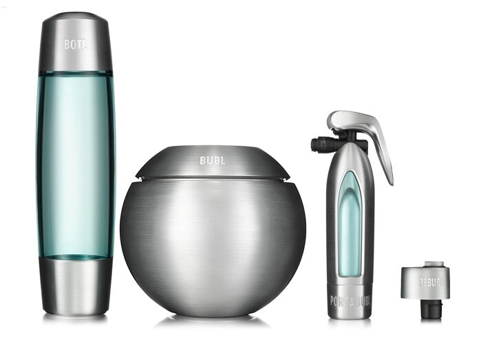 The Rebubl is part of the Bubl family of devices that are designed for carbonating drinks at different times