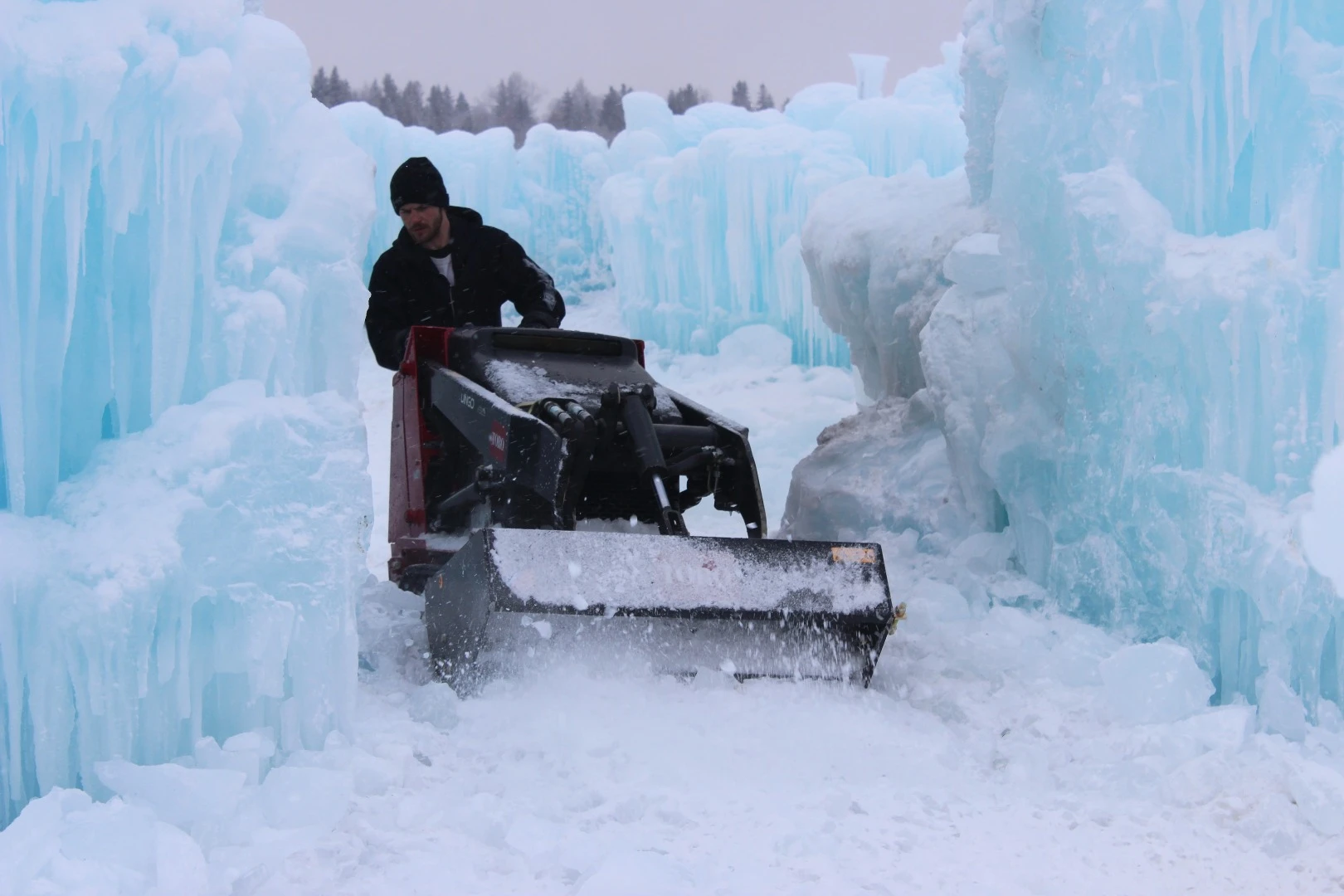 Levelling the pathways in the Edmonton Ice Castle