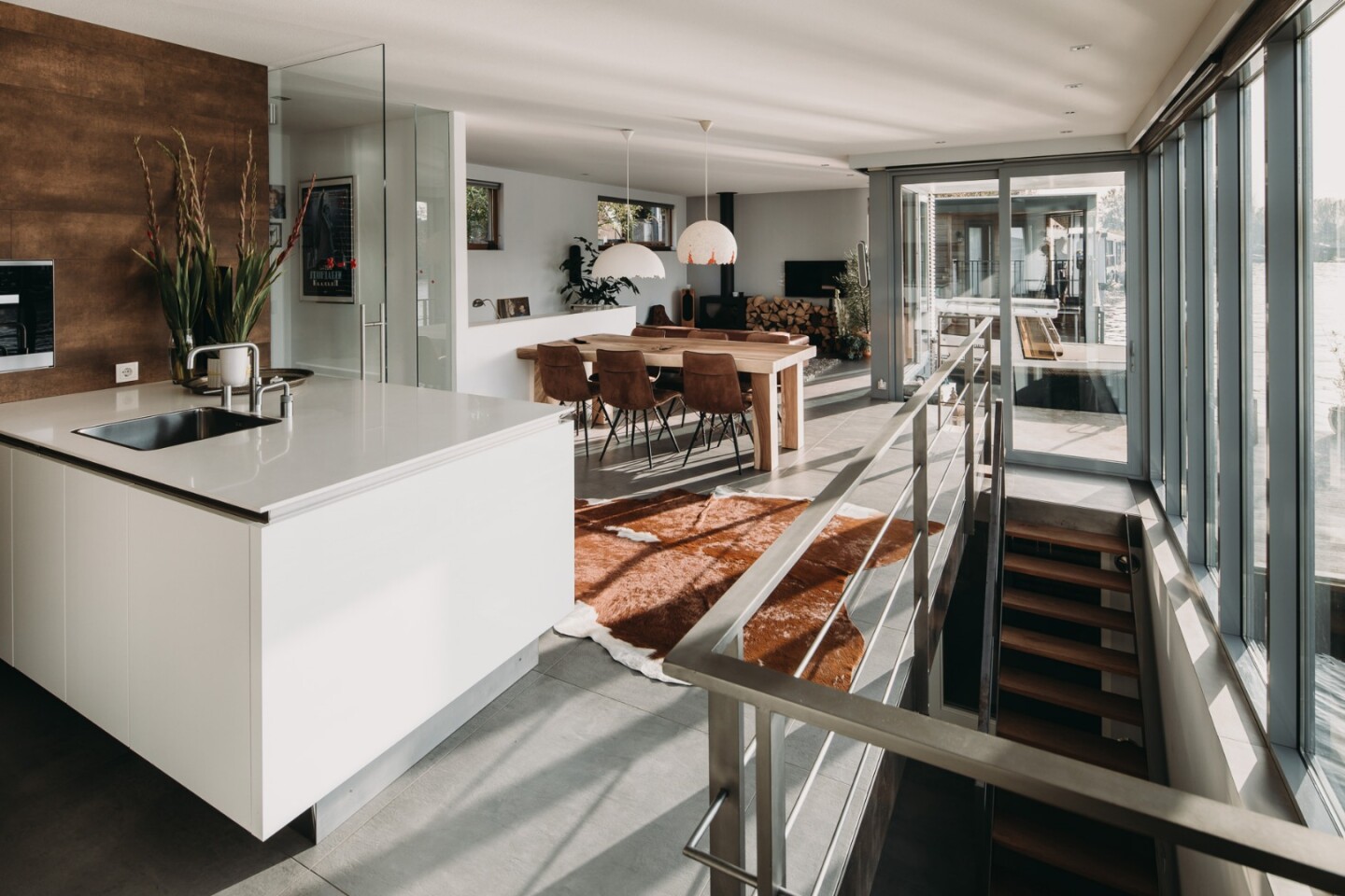 The Haarlem Shuffle’s main level features a large open plan living area