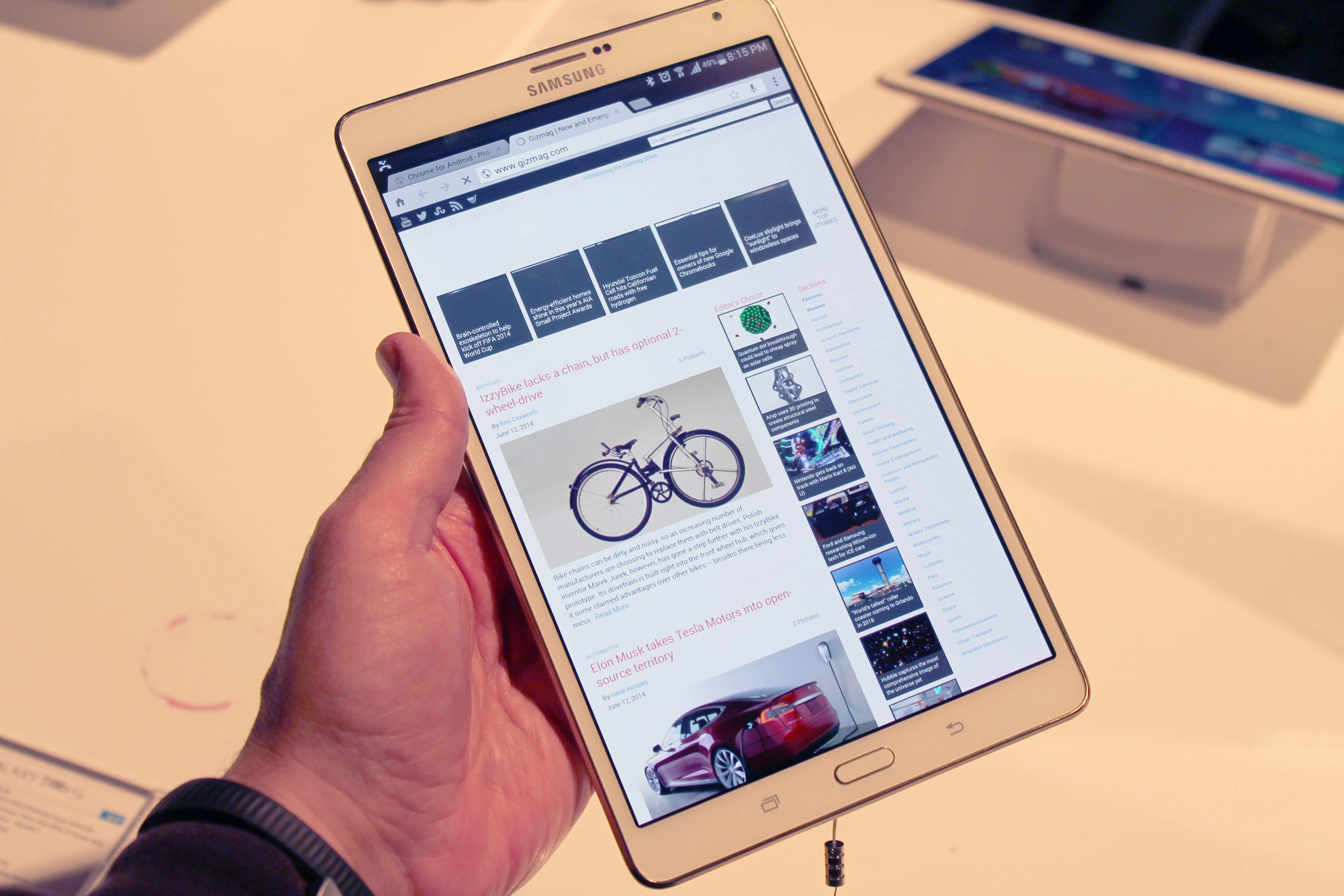 Galaxy Tab S event hands-on photos