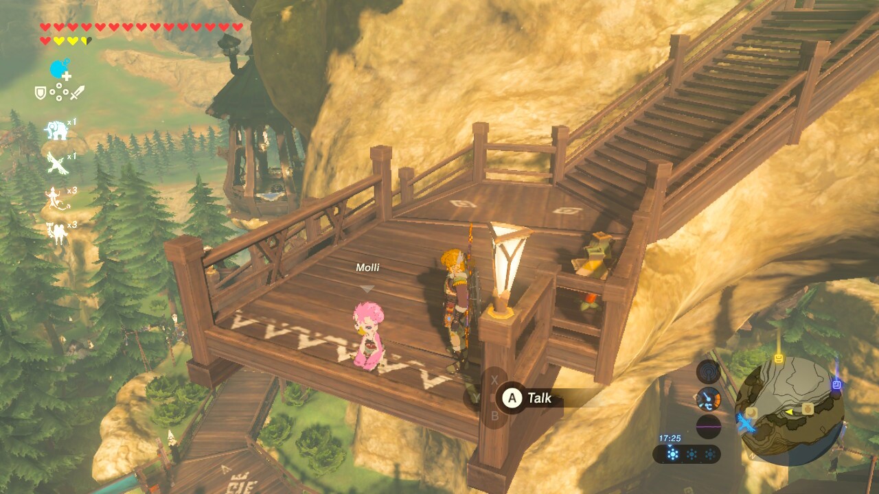 How to complete the Bird in the Mountains shrine quest in Breath of the