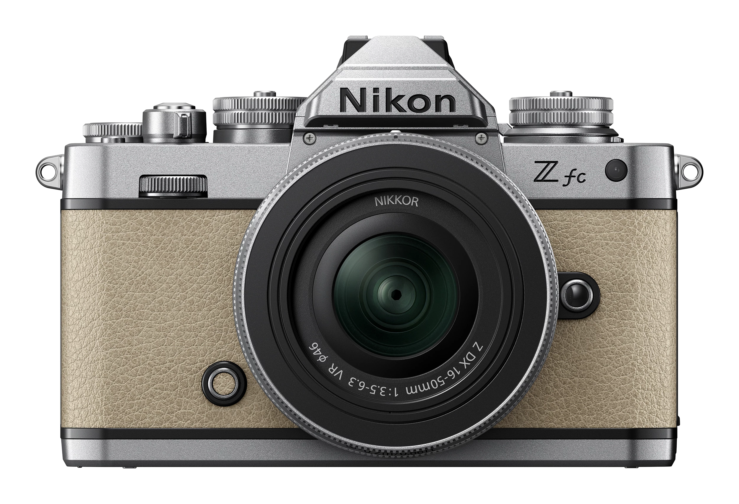 The Z fc sports a "familiar design that focuses on the harmony of style and functionality, with intricate details like carved aluminum dials, engraved lettering and a circular eyepiece surrounding the bright electronic viewfinder"