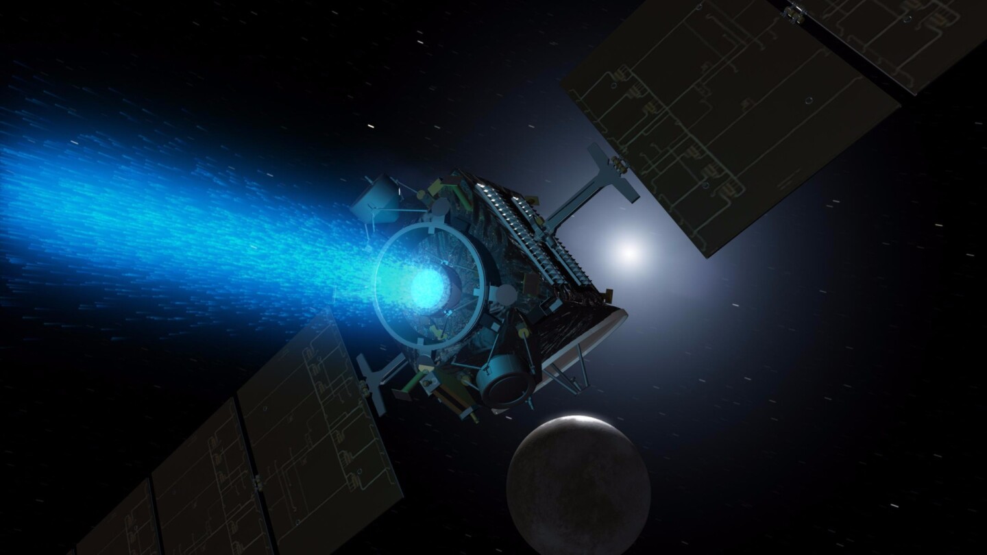 Artist's concept of the Dawn spacecraft