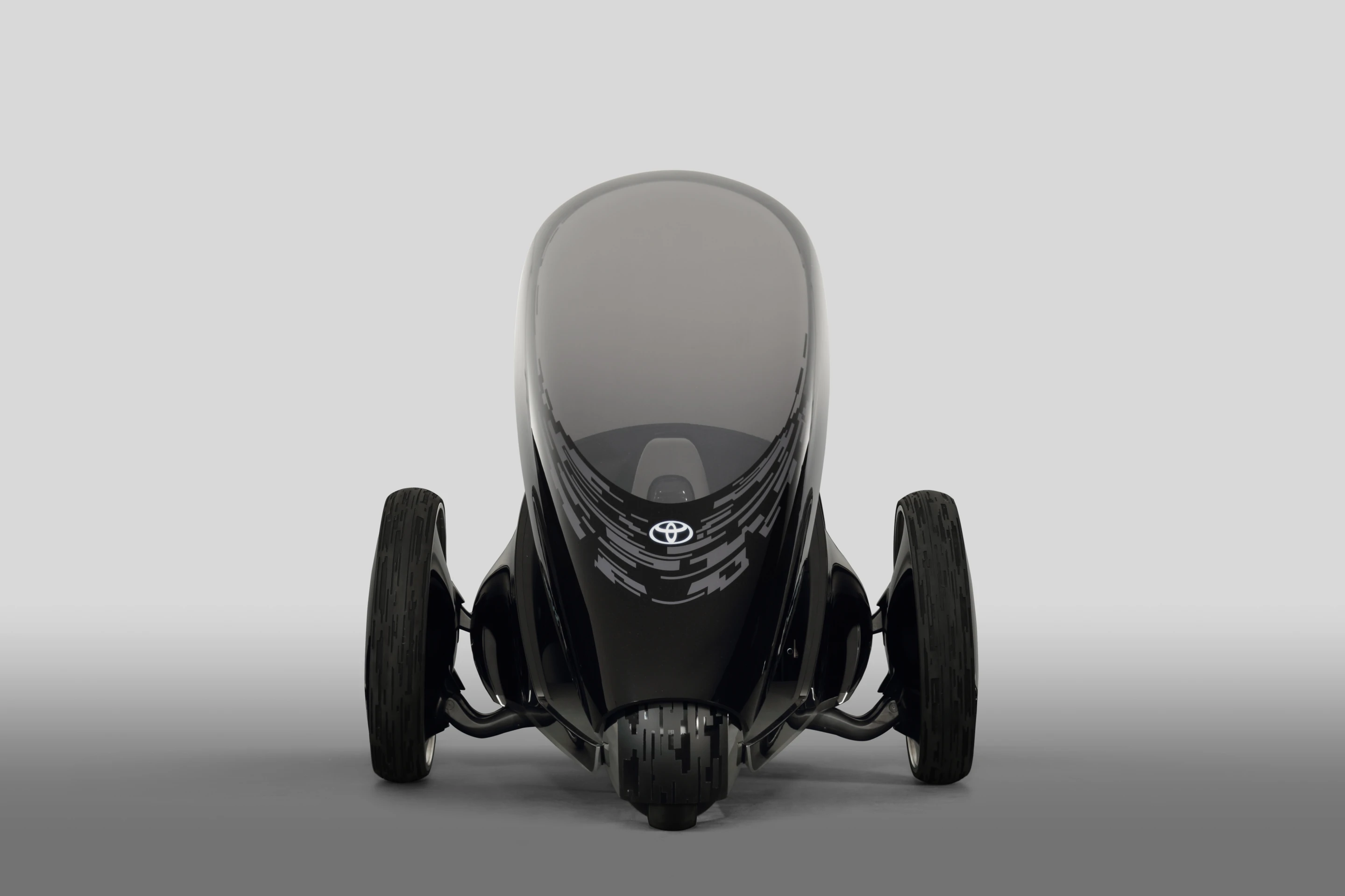 Toyota's FV2 Concept from the front, with the canopy raised