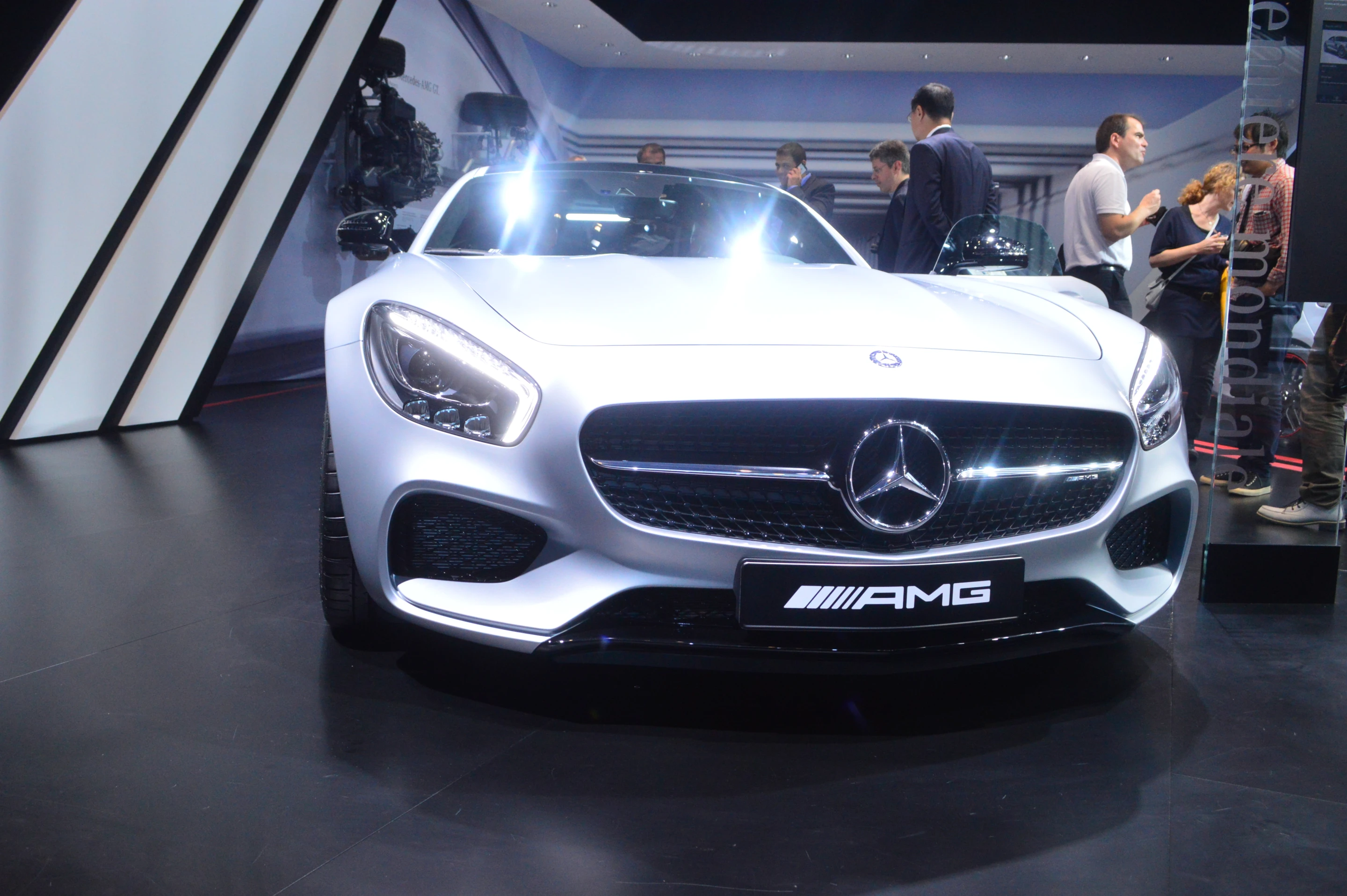 The Mercedes-Benz AMG GT features a new 4.0 liter twin-turbocharged V8 capable of producing 462 hp and 443 lb.ft of torque (Photo: C.C. Weiss/Gizmag)