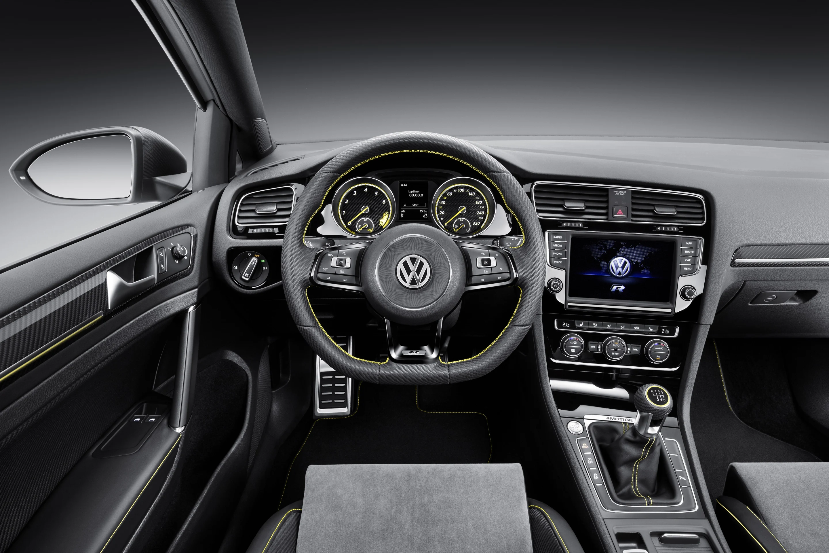 The R 400 concept uses the same 4MOTION all-wheel-drive system as the Golf R to manage traction and power