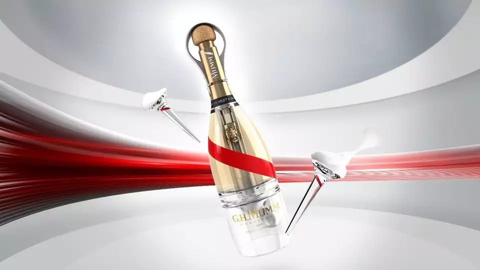 Mumm Grand Cordon Stellar is engineered to be drunk in space