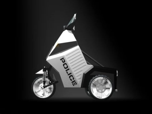 Xtremegreen's three-wheeled Police Mobility Vehicle