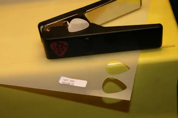 Pick Punch with an Nylon natual color sheet
