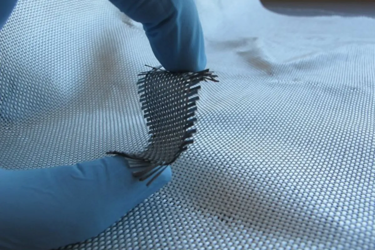 Scientists have applied conductive nanocoatings to textiles, which could pave the way for electronic devices made from fabric or paper (Image: Jesse Jur)
