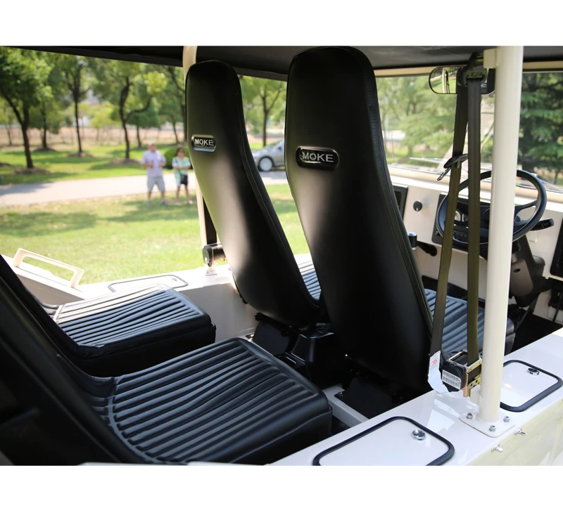 The new Classic Moke comes equipped with a series of upgraded features including a full rust proof body